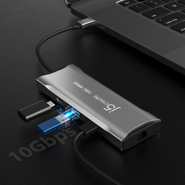 j5create JCD393-N 4K60 Elite USB-C Mini Dock 10Gbps, 4712795086263