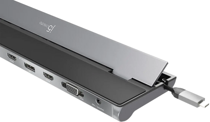 j5create JCD543P-EN USB-C Triple Display Docking Station with 100W PD Adapter EU, 4712795083996