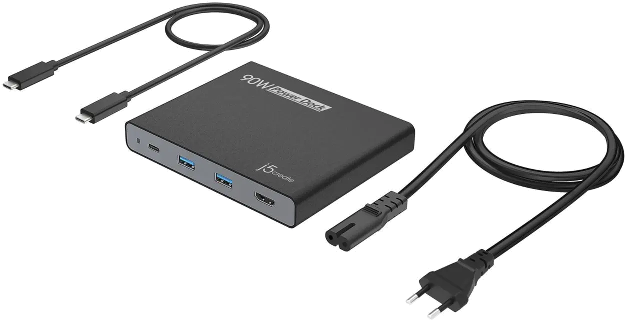 j5create JCDP392-EN 90W BUILT IN USB-C TRAVEL DOCK/- EU, 4712795083736