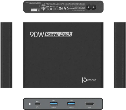 j5create JCDP392-EN 90W BUILT IN USB-C TRAVEL DOCK/- EU, 4712795083736