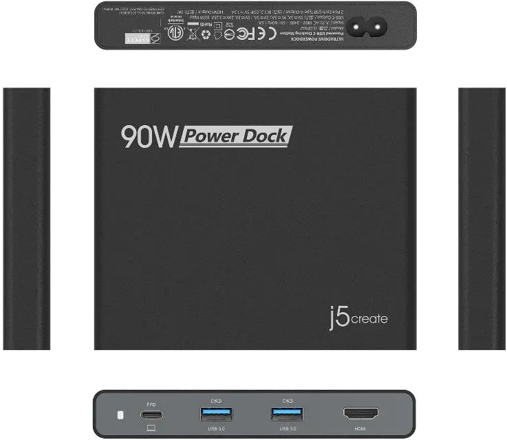 j5create JCDP392-FN 90W BUILT IN USB-C TRAVEL DOCK/- UK, 4712795083743