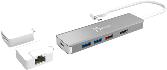 j5create JCD375-N USB-C MODULAR MULTI-ADAPTER/WITH 2 KITS, 4712795084924