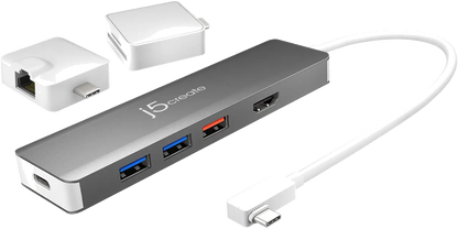 j5create JCD375-N USB-C MODULAR MULTI-ADAPTER/WITH 2 KITS, 4712795084924