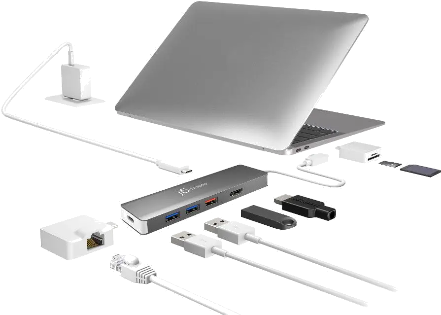 j5create JCD375-N USB-C MODULAR MULTI-ADAPTER/WITH 2 KITS, 4712795084924