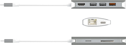 j5create JCD383-N USB-C MULTI ADAPTER (9 FUNCTION/IN 1), 4712795081909