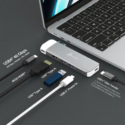 j5create JCD394-N USB-C 6K PREMIUM HUB/, 4712795087314