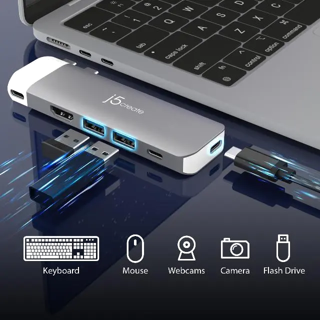 j5create JCD394-N USB-C 6K PREMIUM HUB/, 4712795087314