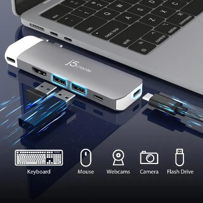 j5create JCD394-N USB-C 6K PREMIUM HUB/, 4712795087314