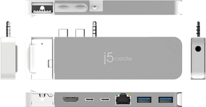 j5create JCD395-N 4K60 Elite Pro USB4 Hub with MagSafe Kit, 4712795086898