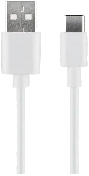 MicroConnect USB3.1CCHAR1W USB-C to USB2.0 A Cable, 1m, White, for synching and, 5706998775054