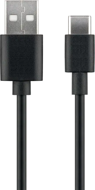 MicroConnect USB3.1CCHAR2B USB-C to USB2.0 A Cable, 2m, Black, for synching and, 5706998775160