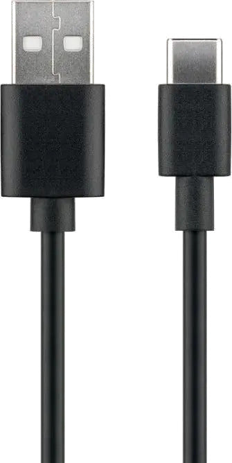 MicroConnect USB3.1CCHAR2B USB-C to USB2.0 A Cable, 2m, Black, for synching and, 5706998775160
