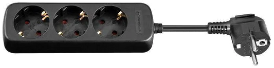 MicroConnect GRU0033B Prelungitor 3 prize Schuko lungime cablu 3m negru, 5706998545022
