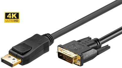 MicroConnect DP-DVI-MM-100 DisplayPort to DVI-D Cable 1m, DP v1.2- DVI-D 24+1, 5704327577256