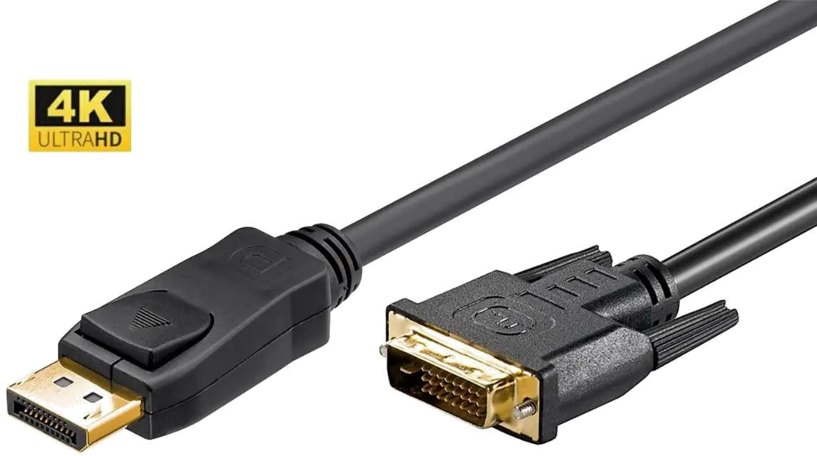 MicroConnect DP-DVI-MM-100 DisplayPort to DVI-D Cable 1m, DP v1.2- DVI-D 24+1, 5704327577256