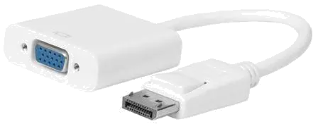 MicroConnect DPVGA15CMW Displayport-VGA M-F, 15cm, White, V1.2, Active, 5711783930150