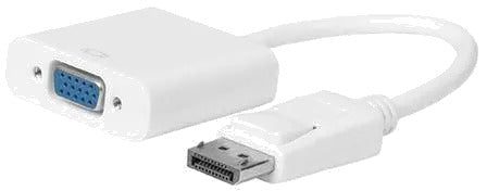 MicroConnect DPVGA15CMW Displayport-VGA M-F, 15cm, White, V1.2, Active, 5711783930150