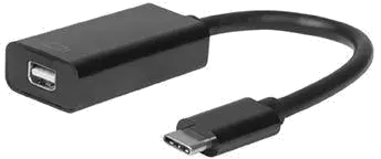 MicroConnect USB3.1CMDPB USB-C to Mini DP M-F, 0.2M, Resolution : 4K*2K@30Hz, 5711783342878