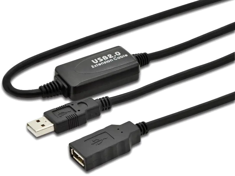 MicroConnect USB2.0AAF05A Active USB 2.0 cable, A-A M-F, With integrated repeater 5m, 5705965988183