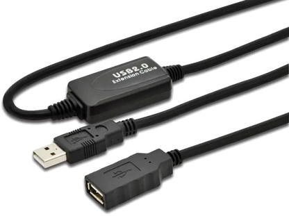 MicroConnect USB2.0AAF05A Active USB 2.0 cable, A-A M-F, With integrated repeater 5m, 5705965988183