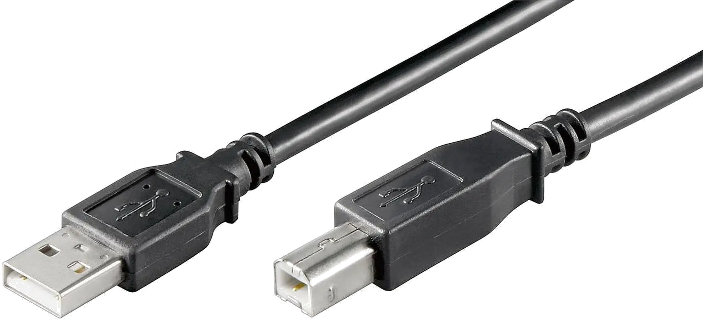 MicroConnect USBAB01B Cablu pentru imprimanta USB 2.0 A (Tata) B (Tata), 0.1m, 5711045495373