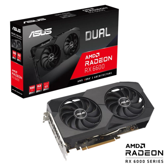 Asus DUAL-RX6600-8G2 VGA ASUS DUAL RADEON RX6600 8GB, 4711387182741