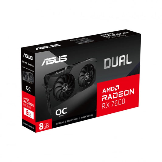Asus DUAL-RX7600-O8G Asus Dual Radeon RX 7600 8GB OC, 4711387020449