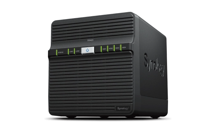 Synology DS423 DiskStation DS423 NAS 4 sloturi 3.5/2.5inch RTD1619B 4core 1.7Ghz 2GB RAM, 4711174724918