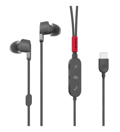 Lenovo GXD1C99237 GO casti in-ear cu ANC cu fir USB-C, 195892016878