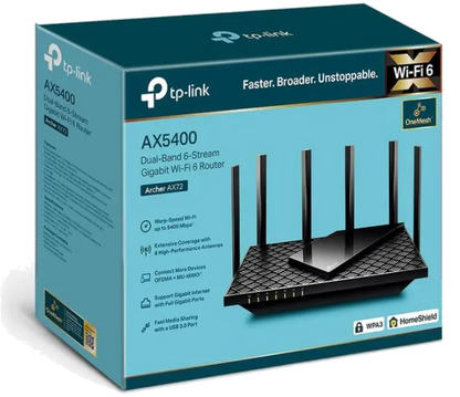 TP-Link ARCHER AX72 AX5400 router Wi-Fi Gigabit, 4897098687215