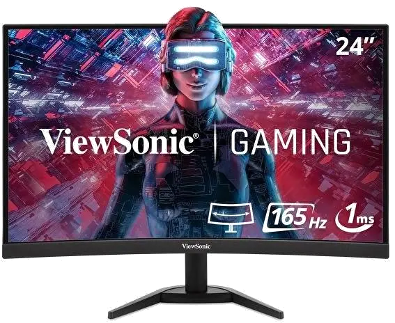 ViewSonic VX2418C MONITOR LCD 24" VA/VX2418C VIEWSONIC, 766907016345