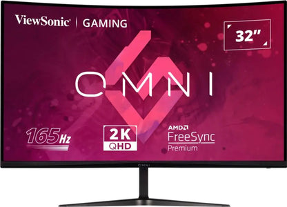 ViewSonic VX3218C-2K Monitor curbat VX3218C-2K 32" 165Hz Curved QHD Gaming Monitor 2560x1440, 766907019056