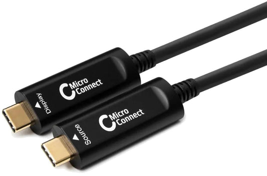 MicroConnect USB3.1CC10OP Premium Optic USB-C cable (Only Video), Supporting 4K60Hz, 21.6Gbp, 10m, 5706998942340