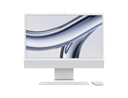 Apple MQR93RO/A PC AIO IMAC 24", procesor M3 8C CPU 8C GPU 8GB, 256GB, silver, 194253776772