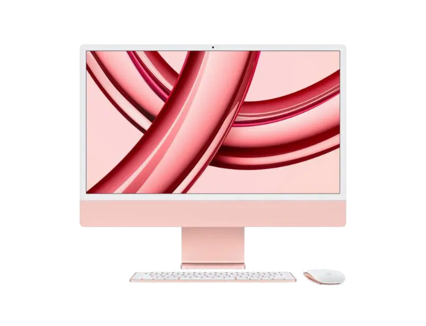 Apple MQRD3RO/A PC AIO iMac 24" procesor M3 8 nuclee CPU si 8 nuclee GPU 256GB SSD Roz, 194253778097