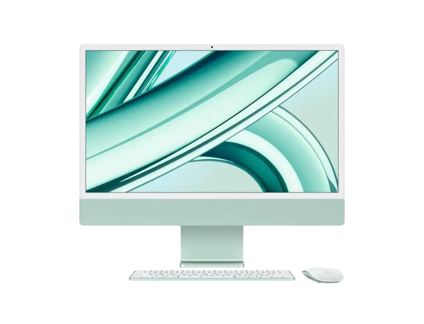 Apple MQRN3RO/A PC AIO IMAC 24" procesor M3 8 nuclee CPU si 10 nuclee GPU 256GB SSD Verde, 194253780335