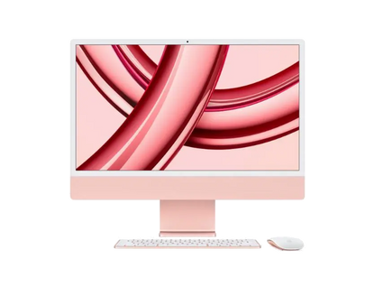 Apple MQRT3RO/A PC AIO IMAC 24" cu procesor M3 8 nuclee CPU si 10 nuclee GPU 256GB SSD Roz, 194253782094