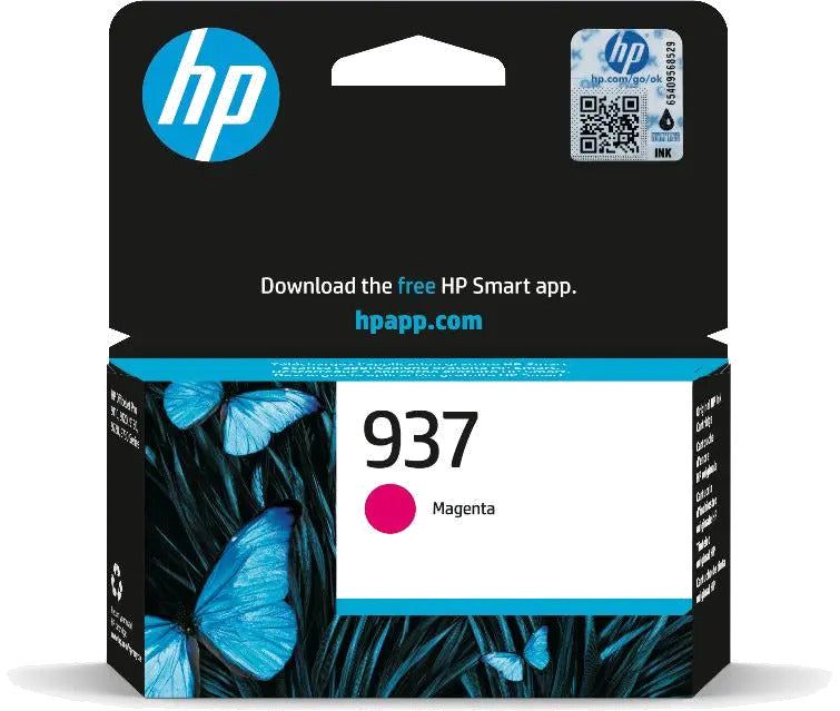 HP 4S6W3NE HP 937 Magenta Original Ink Cartridge, 196786147555