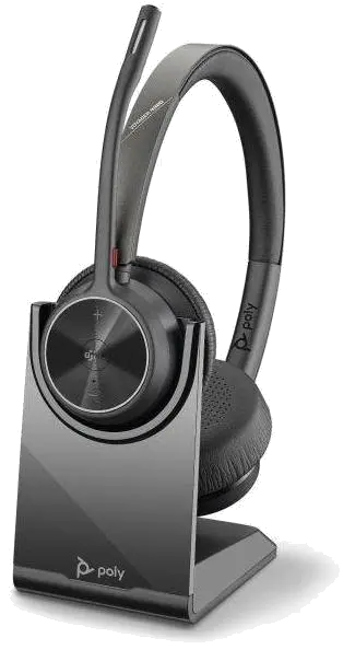 Poly 77Z31AA Casca 4320 UC Binaural, On-Ear, Bluetooth, cu stand, USB-C via dongle BT700, 197029611611