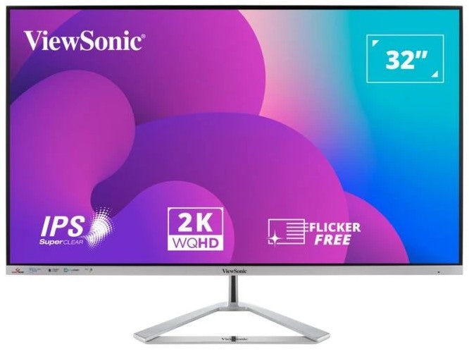 ViewSonic VX3276-2K-MHD-2 VX3276-2K-MHD-2 monitor 32inch QHD 2560x1440px 75Hz SuperClear IPS Adaptive Sync, 766907002959