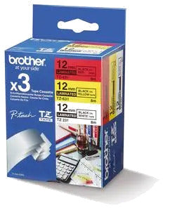 Brother TZE31M3 TZE-31M3 Multipack benzi laminate TZE-431, TZE-631, TZE-231, 4977766697989