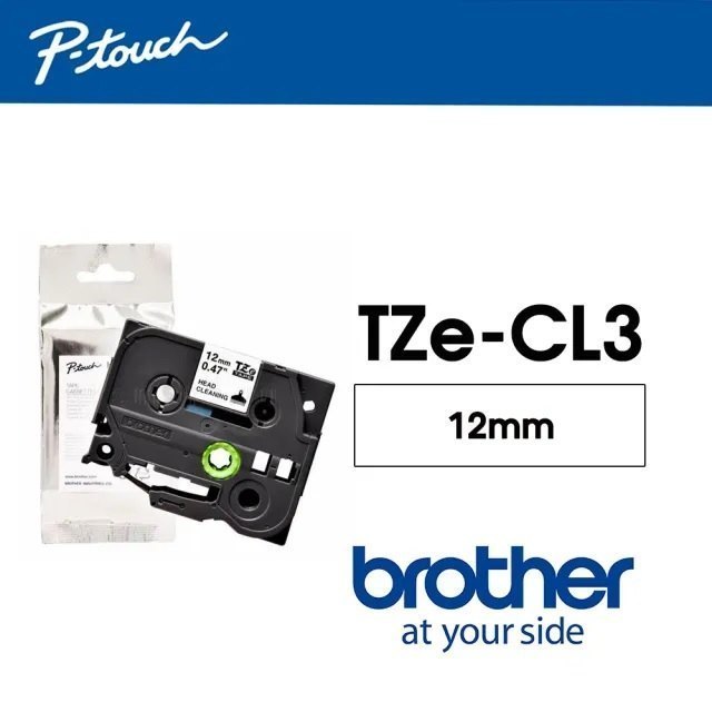 Brother TZECL3 TZE-CL3 Banda de curatare a capului de imprimare, 12mm, 4977766691680