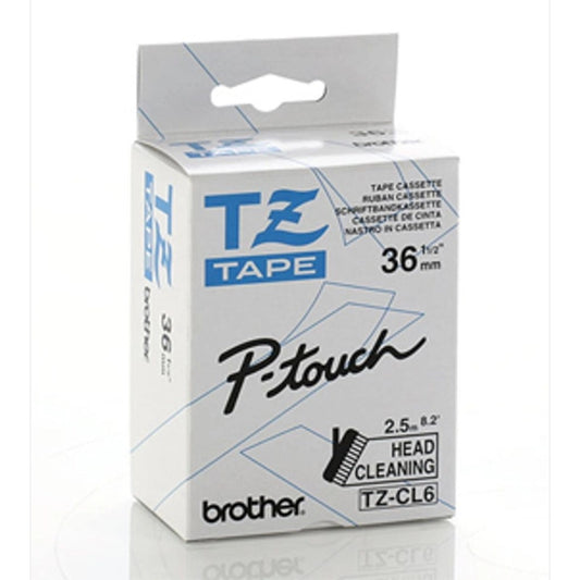 Brother TZECL6 TZE-CL6 Banda de curatare a capului de imprimare, 100 utilizari, 36mm, 4977766692816