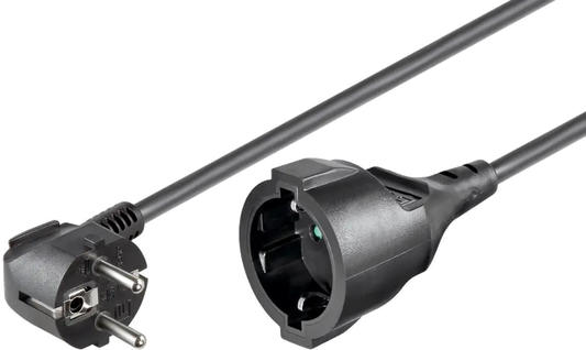 MicroConnect PE140300 Schuko power extension M-F 3m, Type F CEE 7/7-Type F CEE 7/4, 5711045362545