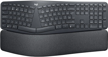 Logitech 920-010108 ERGO K860 Business Ergonomic Wireless Keyboard, US Layout, Graphite, 5099206094970