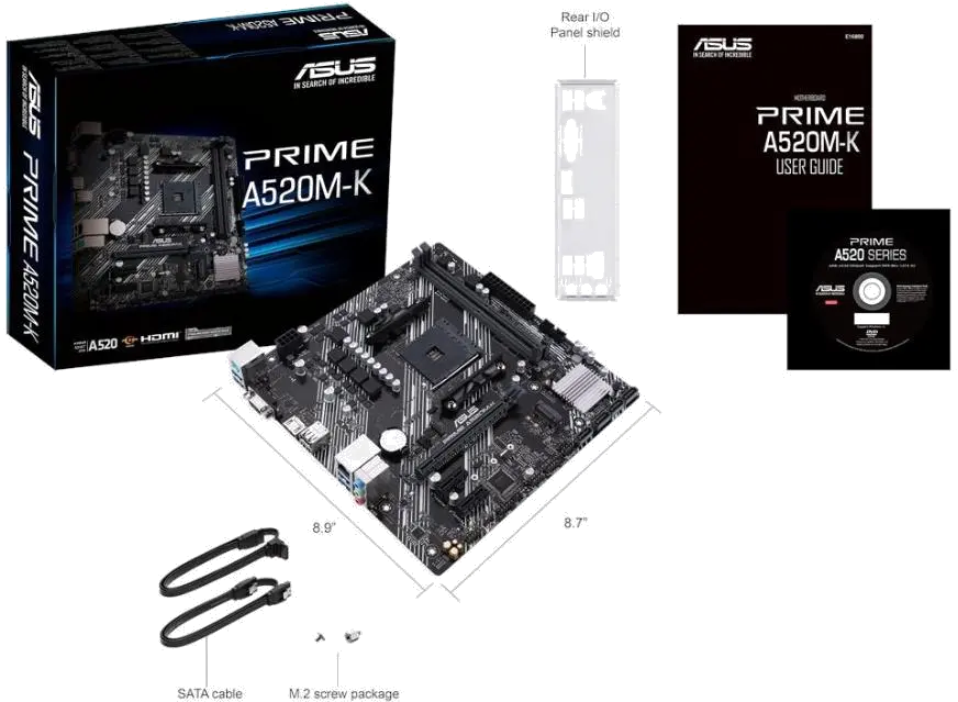 Asus PRIME A520M-K MB ASUS PRIME A520M-K AM4, 4718017826921