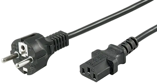MicroConnect PE020450 Power Cord Straight IEC C320 C13, 10A, 5m, 5705965887370