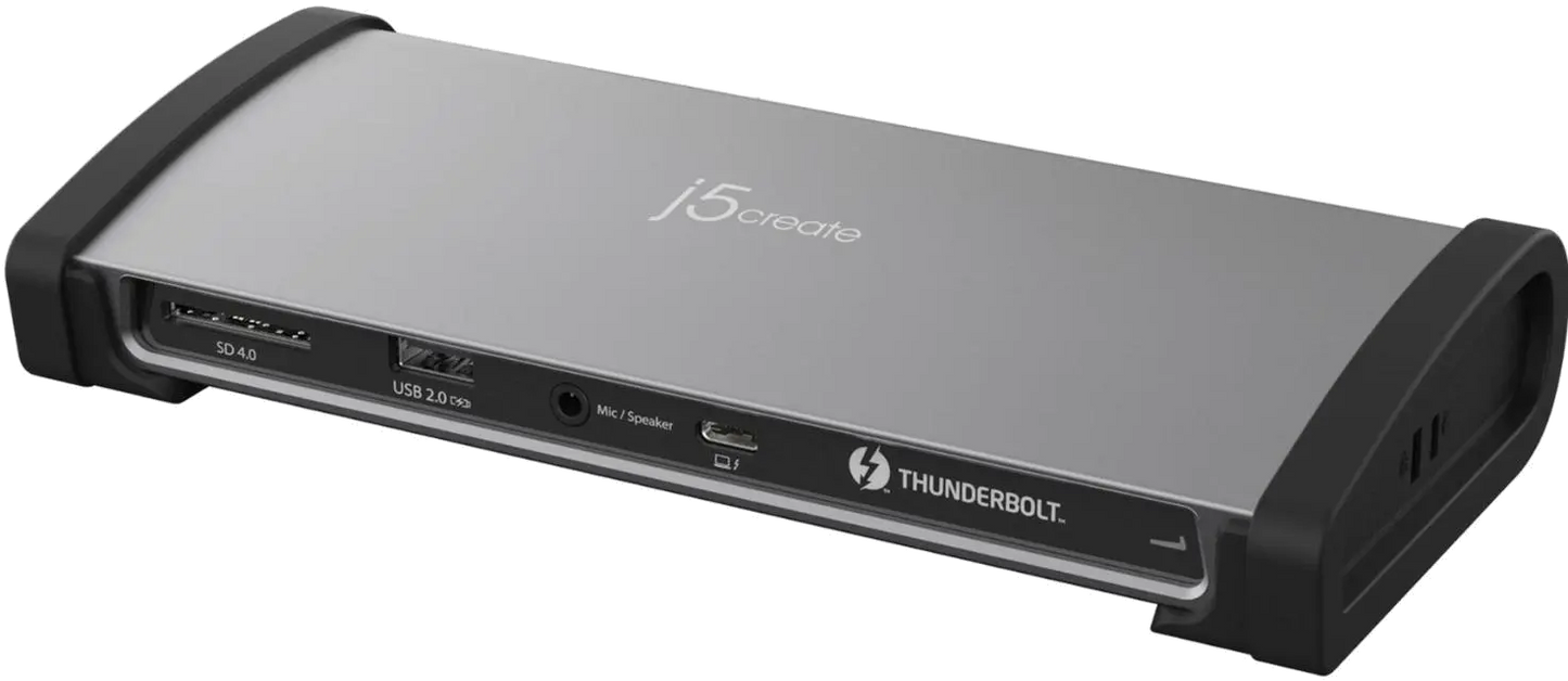 j5create JTD562-EN 8K THUNDERBOLT 4 DOCKING/STATION EU BLACK/SPACE GREY, 4712795086911