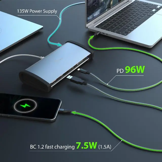 j5create JTD562-FN 8K THUNDERBOLT 4 DOCKING/STATION UK BLACK/SPACE GREY, 4712795086928