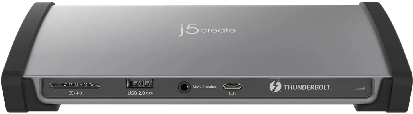 j5create JTD562-FN 8K THUNDERBOLT 4 DOCKING/STATION UK BLACK/SPACE GREY, 4712795086928